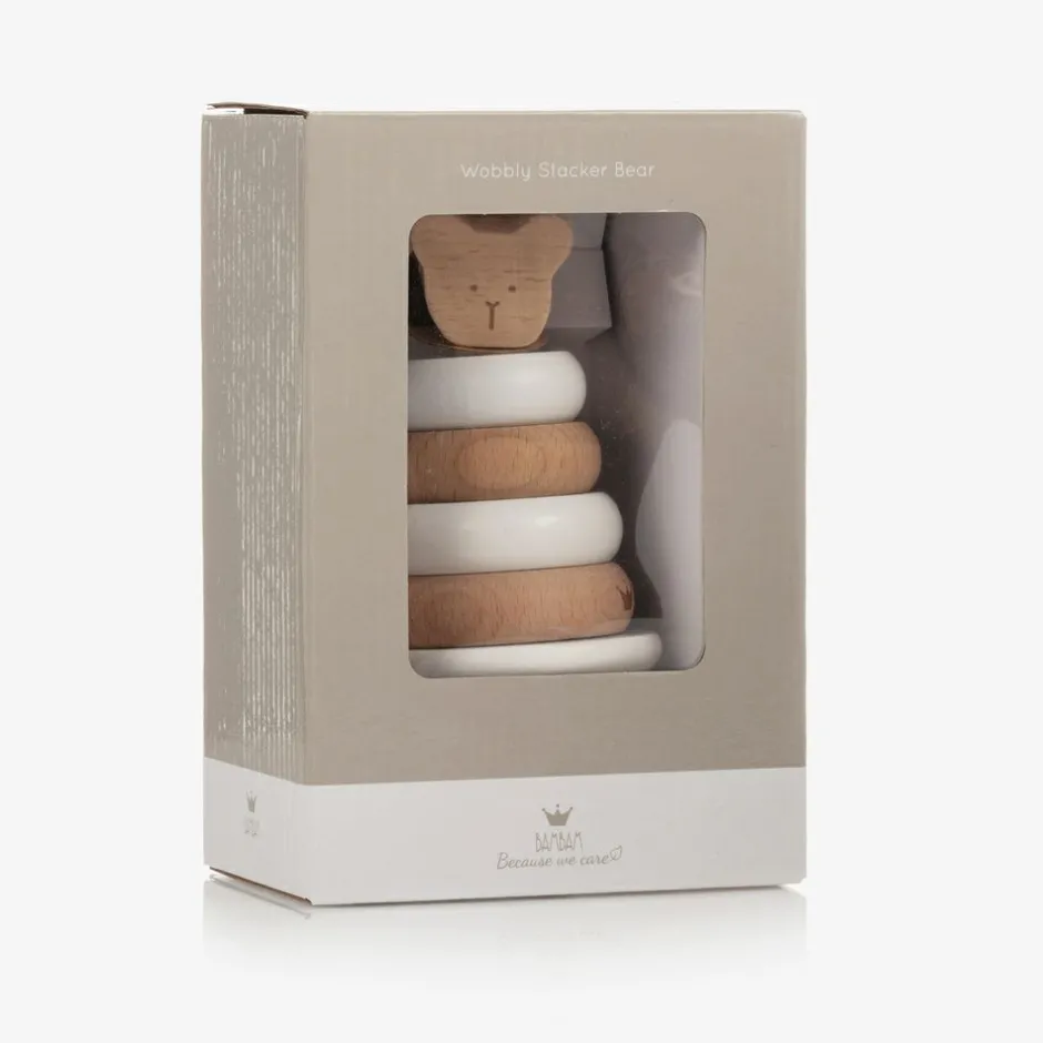 Bam Bam Wooden Bear Stacker (13cm) Clearance