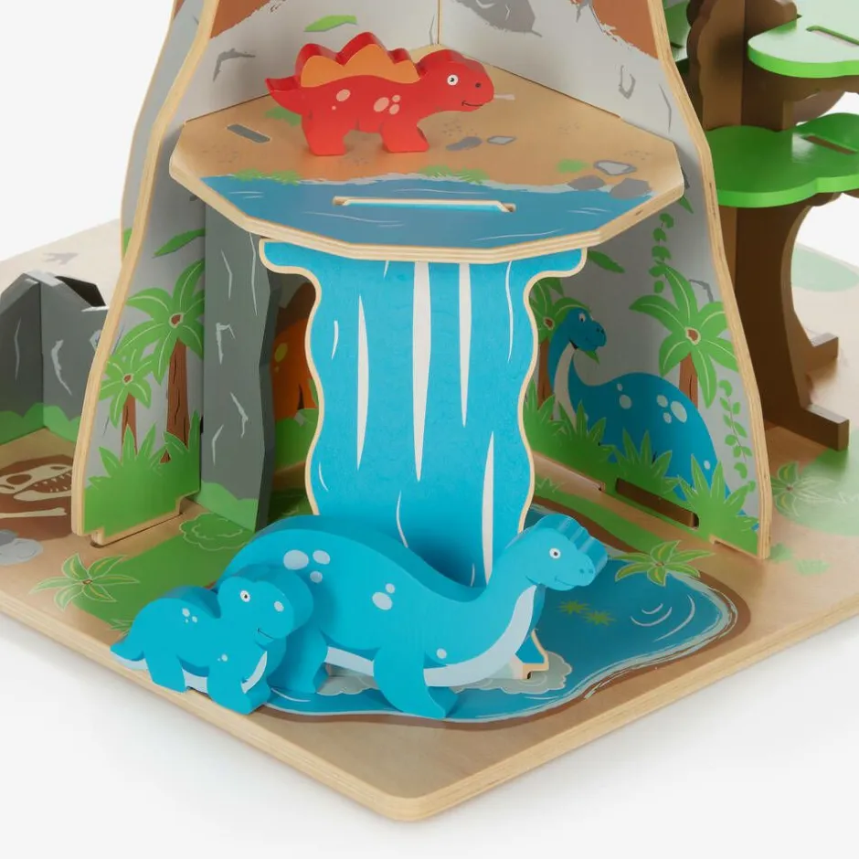 Bigjigs Wooden Dinosaur Island Play Set (45cm)