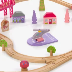 Bigjigs Wooden Fairy Town Train Set (114cm) Best