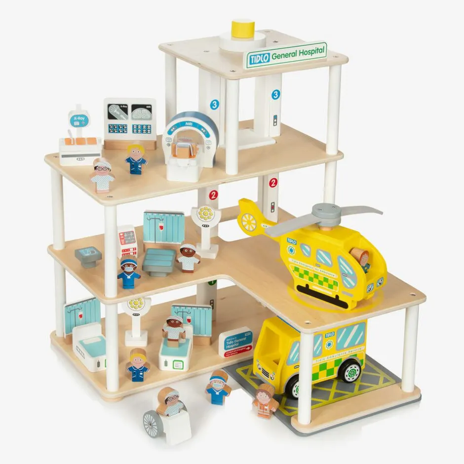 Bigjigs Wooden General Hospital Play Set (54cm) Sale
