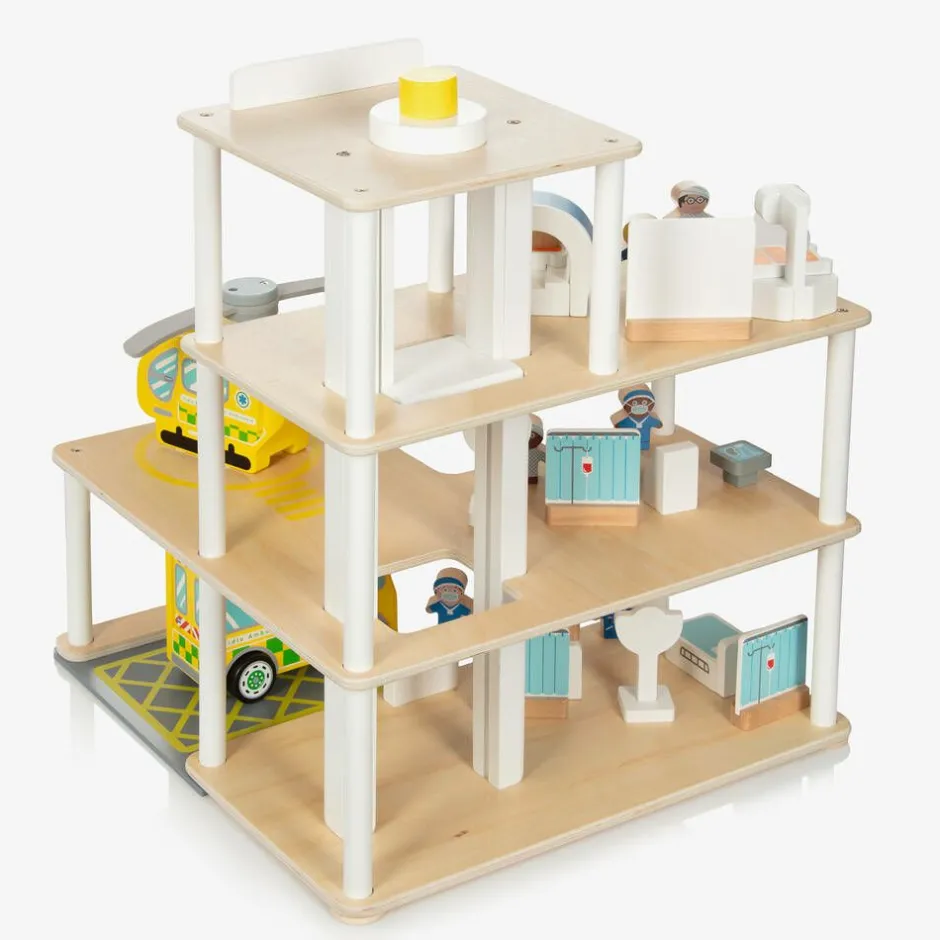 Bigjigs Wooden General Hospital Play Set (54cm) Sale