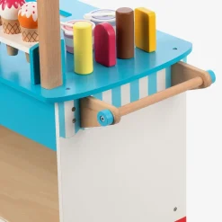 Bigjigs Wooden Ice Cream Cart Play Set (100cm) Discount