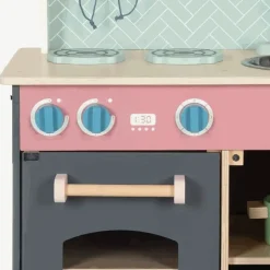 Bigjigs Wooden Simply Scandi Kitchen Play Set (60cm) New