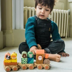 Orange Tree Toys Woodland Animal Puzzle Train Toy (26cm) Outlet