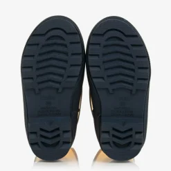 Hatley Yellow & Navy Blue Rain Boots Outlet