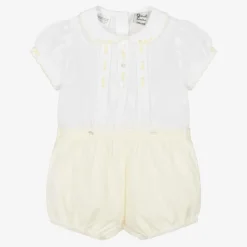 Sarah Louise Yellow & White Buster Suit Discount