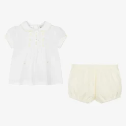 Sarah Louise Yellow & White Buster Suit Discount