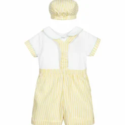 Beau KiD Yellow & White Shorts Set Outlet