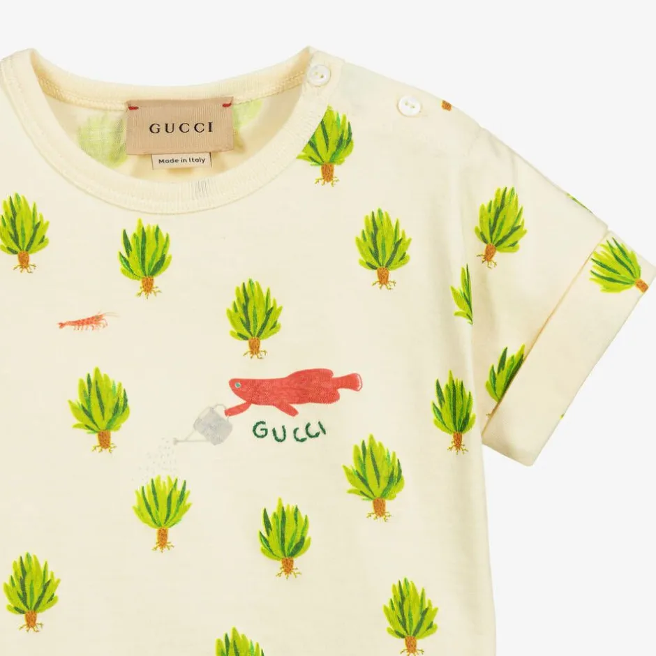 Gucci Yellow Diana Blu T-Shirt Clearance