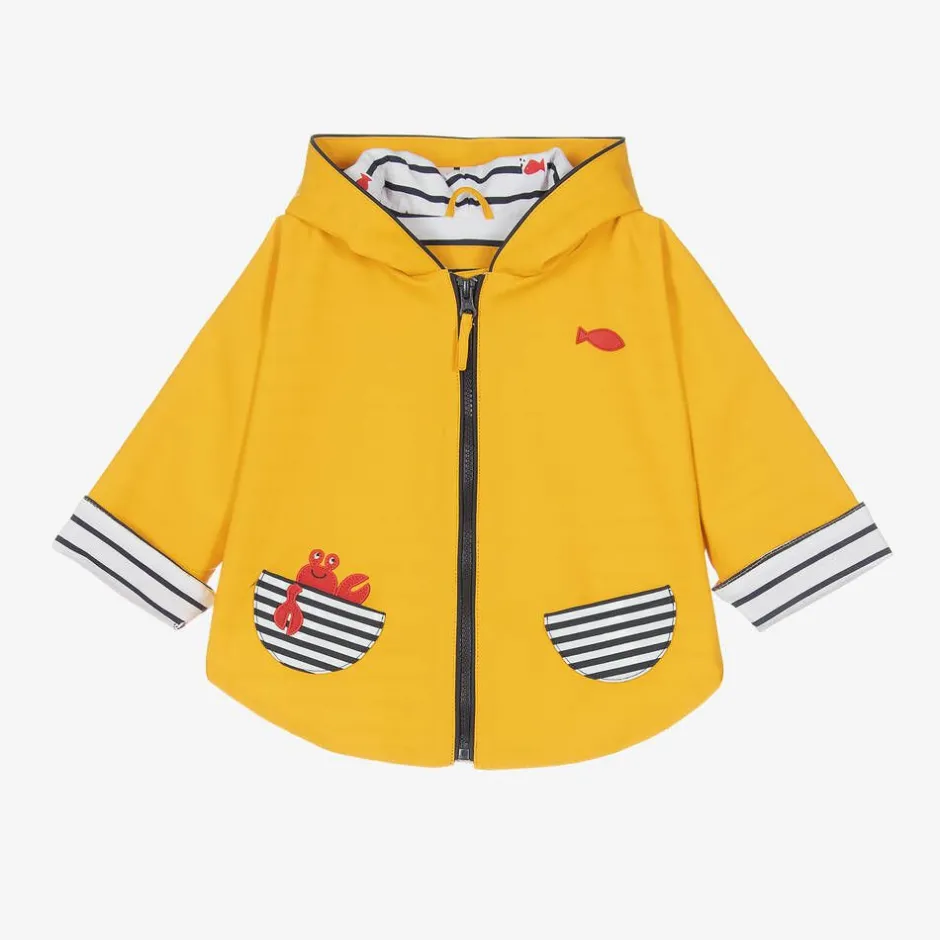 Week-end à la mer Yellow Hooded Rain Cape Discount