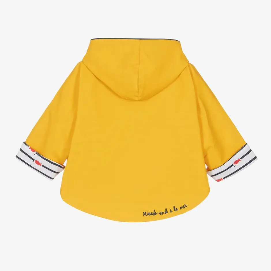 Week-end à la mer Yellow Hooded Rain Cape Discount
