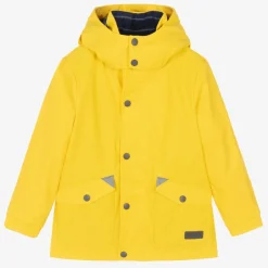 Mitty James Yellow Hooded Waterproof Raincoat Outlet