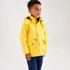 Mitty James Yellow Hooded Waterproof Raincoat Outlet