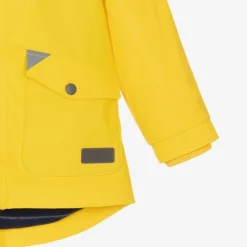 Mitty James Yellow Hooded Waterproof Raincoat Outlet