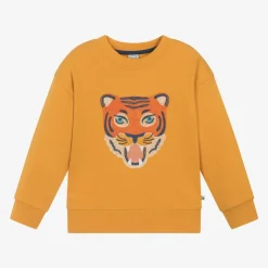 Frugi Yellow Organic Cotton Tiger Sweatshirt New