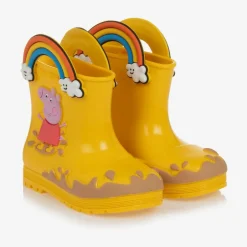 Mini Melissa Yellow Peppa Pig Rain Boots Sale