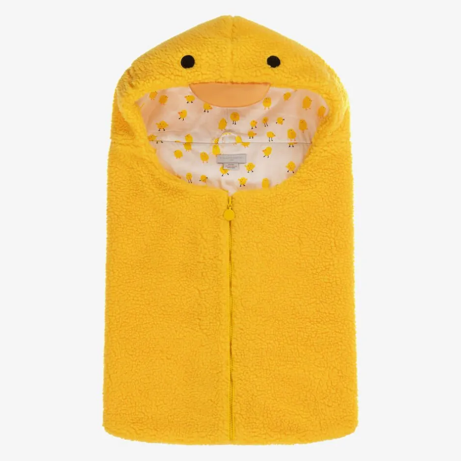 Stella McCartney Kids Yellow Sherpa Fleece Baby Chick Nest (70cm) Sale