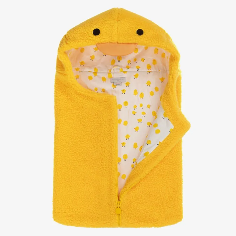 Stella McCartney Kids Yellow Sherpa Fleece Baby Chick Nest (70cm) Sale
