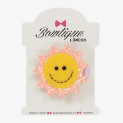 Bowtique London Yellow Sun Hair Clip (5.5cm) Hot