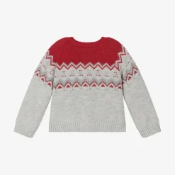 Boboli Baby Boys Grey Knitted Cardigan Sale