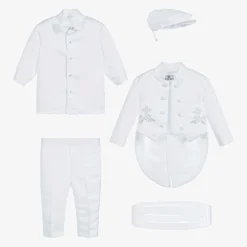 Beau KiD Baby Boys White Satin Trouser Set Discount