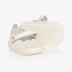 Beatrice amp; George Baby Girls Ivory Leather Pre-Walker Shoes Online