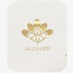 AIGNER Baby Girls Ivory Pima Cotton Blanket (88cm) Outlet