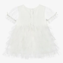 Tutu du Monde Baby Girls Ivory Tulle & Beads Dress Online