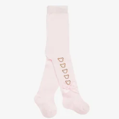 A Dee Baby Girls Pink Knit Bear Tights Best
