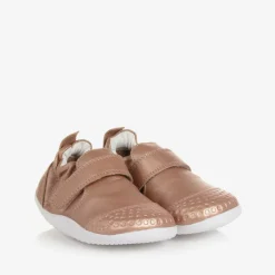 Bobux Baby Girls Rose Gold Leather First Walkers Clearance