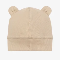 Jamiks Beige Cotton Teddy Bear Baby Hat Sale