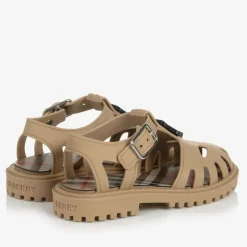 Burberry Beige TB Monogram Jelly Shoes Best