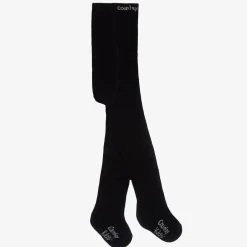 Country Kids Black Cotton Knitted Tights Hot