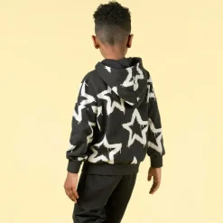 Rock Your Baby Black Cotton Star Hoodie Discount