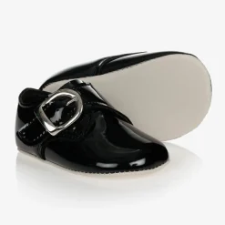 Early Days Baypods Black Patent Pre-Walker Shoes Online