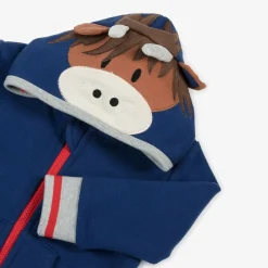 Blade amp; Rose Blue Hamish Highland Cow Zip-Up Top Discount