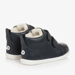 Bobux IWalk Blue Leather High-Top Trainers Outlet