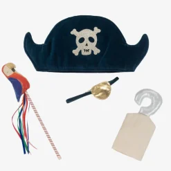 Meri Meri Blue Velvet Pirate Hat Costume Set Best
