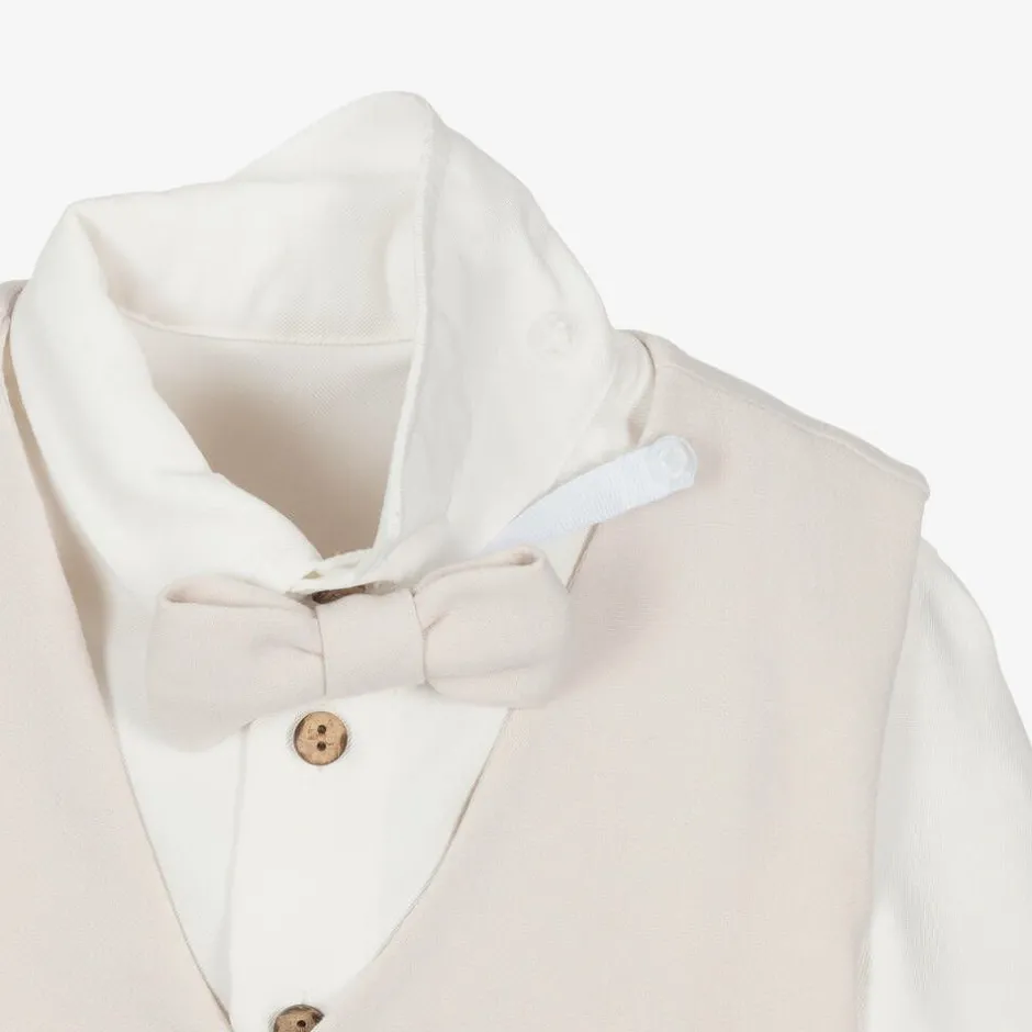 Andreeatex Boys Beige Jersey Suit Best