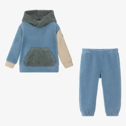Il Gufo Boys Blue Colourblock Fleece Tracksuit Clearance