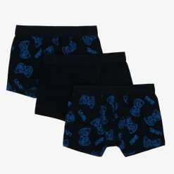 NAME IT Boys Blue Cotton Boxers (3 Pack) Hot