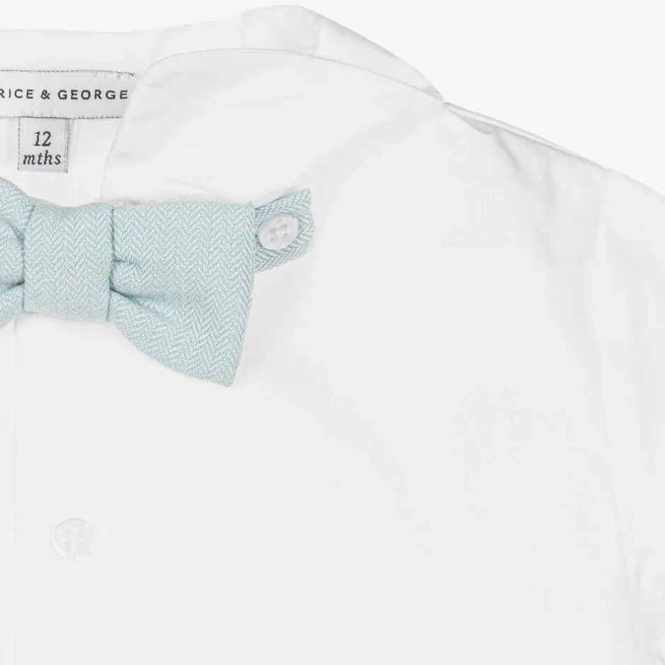 Beatrice amp; George Boys Blue Cotton Shorts Set Online