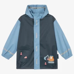 Playshoes Boys Blue Digger Raincoat Sale