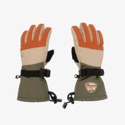 Bonpoint Boys Green & Orange Padded Ski Gloves Best