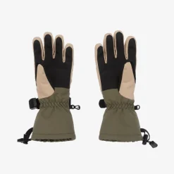 Bonpoint Boys Green & Orange Padded Ski Gloves Best