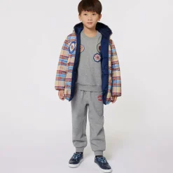 KENZO KIDS Boys Grey Marl Cotton Sweatshirt Discount