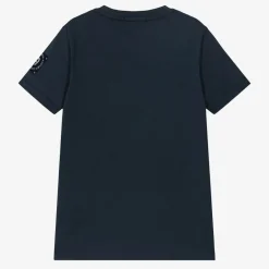 AIGNER Boys Navy Blue Cotton T-Shirt New