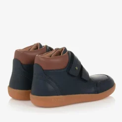 Bobux Kid + Boys Navy Blue Leather Boots Outlet