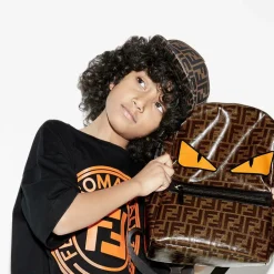 Fendi Brown FF Logo Cap Online