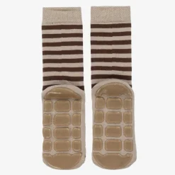 Country Kids Brown Striped Monkey Slipper Socks Best